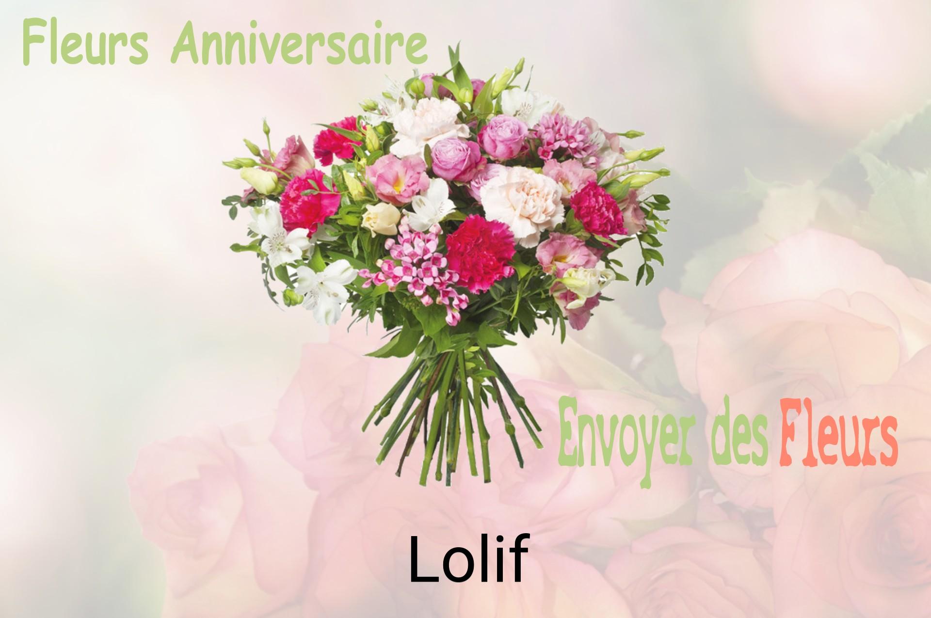 Bouquet de fleurs d’anniversaire livré à Lolif